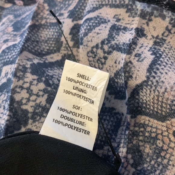 RAMY BROOK NY Eliora Python & Crocodile Chain Detail Tank S 18.5” p2p $295 NWOT - Picture 11 of 11